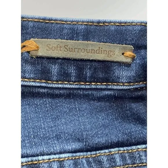 Soft Surroundings Womens Denim Jeans Classic Straight Leg High Rise Blue Sz 18T - Picture 10 of 10